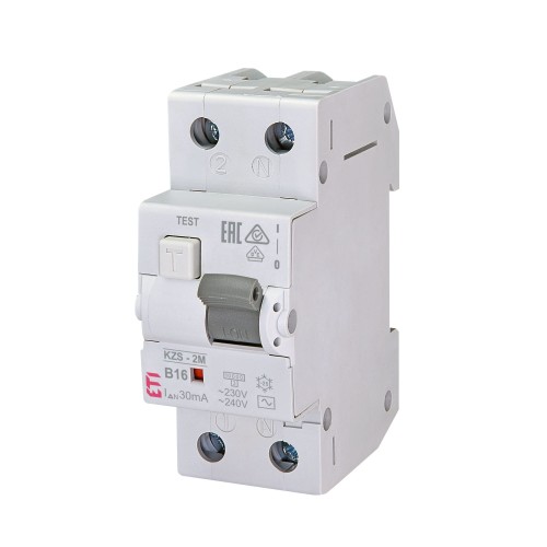 ETI Disjuntor Diferencial Com Módulo de Sobrecorrente B 16A 1P+N 30mA Tipo AC GPV-401-173