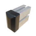 Tampa de proteção UFR para perfil 80 x 40 preto PV-19-03 (2)