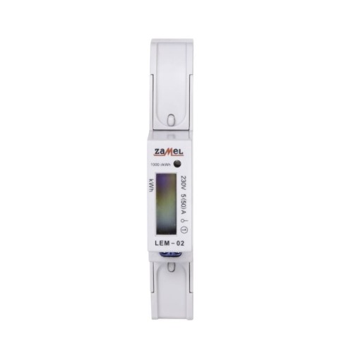 Contador de Eletricidade Zamel 1-Fase LCD 50A 1-MOD GPV-401-184