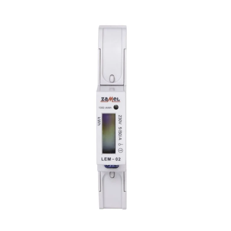 Contador de Eletricidade Zamel 1-Fase LCD 50A 1-MOD GPV-401-184