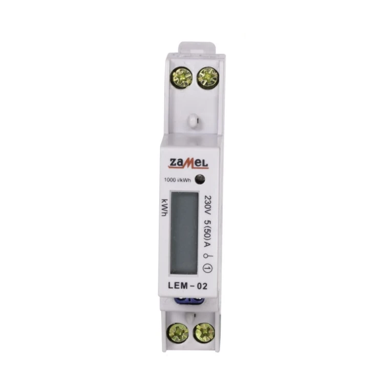 Contador de Eletricidade Zamel 1-Fase LCD 50A 1-MOD GPV-401-184 (4)