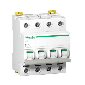 Schneider Electric Comutador de isolamento trifásico 4P 100A 415V AC iSW-100-4 Acti9