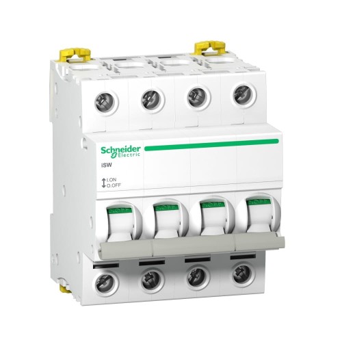 Schneider Electric Comutador de isolamento trifásico 4P 100A 415V AC iSW-100-4 Acti9 GPV-401-186