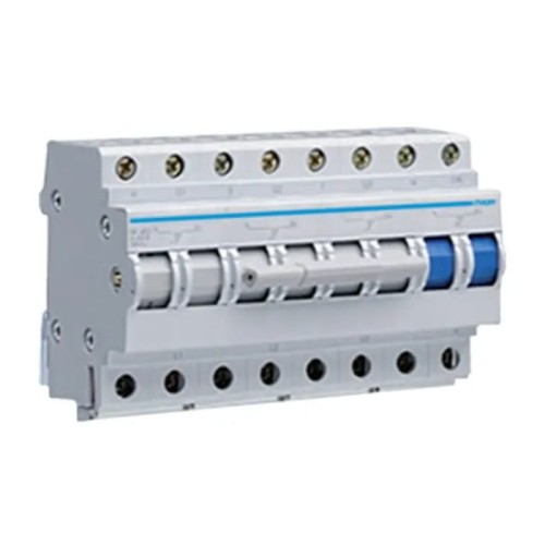 Hager Comutador modular de alimentação I-0-II (1-0-2) 3P+N 63A 400V AC GPV-401-187