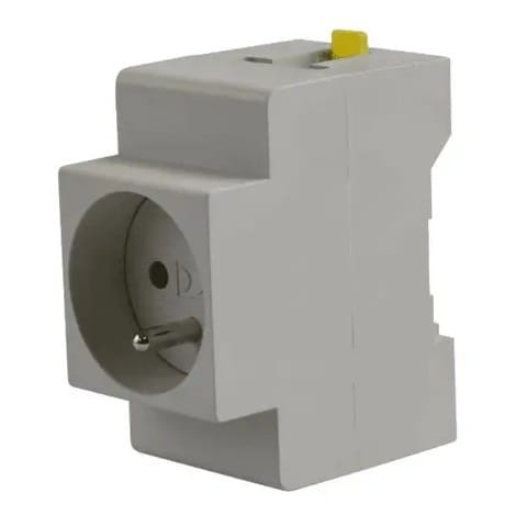 Tomada de terra com parafuso para carril TH M.06-16A/250V GPV-401-218
