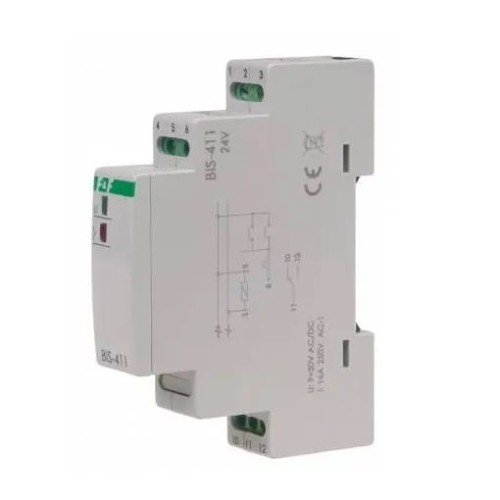 F&F Filipowski Relé de barramento biestável de 16A BIS-411-24V GPV-401-222