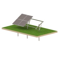 Kit Solar T1V Strong – estrutura fotovoltaica de solo para 4 painéis