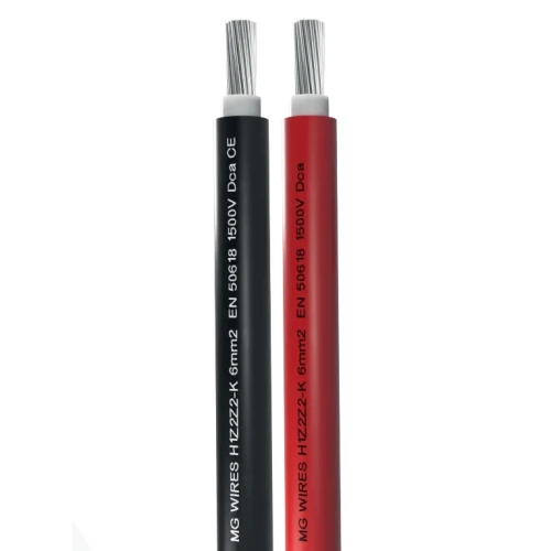 Cabo Solar DC 1x4mm2 Preto MG Wires Classe D - CPR PV-200-dc1x4-01