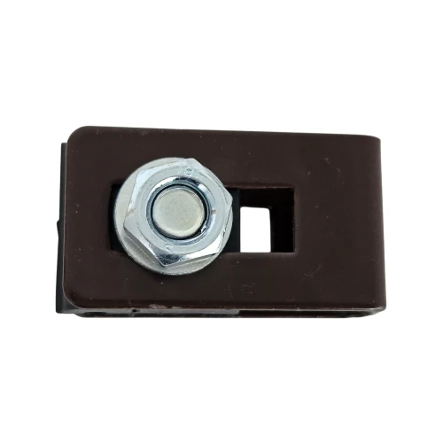 Abraçadeira universal suporte conector para painéis de vedação castanho GPV-700-20