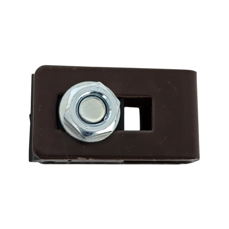 Abraçadeira universal suporte conector para painéis de vedação castanho GPV-700-20