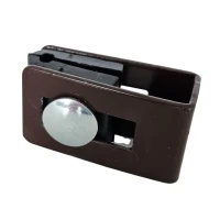 Abraçadeira universal suporte conector para painéis de vedação castanho