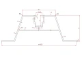 Perfil H-40 em EPDM para coberturas de chapa metálica trapezoidal PV-02-03 (1)