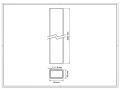 Poste de vedação 60x40x1,2 mm, comprimento 2,4 m, RAL 9005 GPV-700-72 (3)