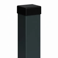 Poste de vedação 80x80x2 mm, comprimento 2,4 m, cinzento antracite
