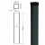 Poste de vedação 80x80x2 mm, comprimento 2,4 m, cinzento antracite GPV-700-73 (3)