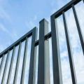 Poste de vedação 80x80x2 mm, comprimento 2,4 m, cinzento antracite GPV-700-73 (4)