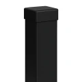 Poste de vedação 80x80x2 mm, comprimento 2,4 m, preto GPV-700-74 (1)