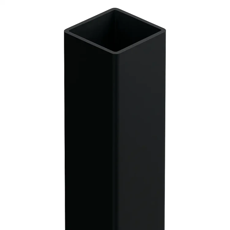 Poste de vedação 80x80x2 mm, comprimento 2,4 m, preto GPV-700-74 (2)