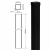 Poste de vedação 80x80x2 mm, comprimento 2,4 m, preto GPV-700-74 (3)