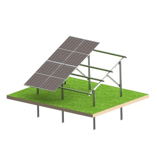Estrutura de solo fotovoltaica Ultra Strong 8 painéis - Sistema de montagem N2V GPV-N2V-US8 (1)