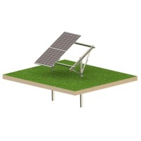 Kit Solar T1V Ultra Strong – estrutura fotovoltaica de solo para 2 painéis