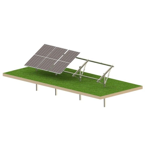 Estrutura de solo fotovoltaica Ultra Strong 6 painéis - Sistema de montagem T1V GPV-T1V-US6 (1)