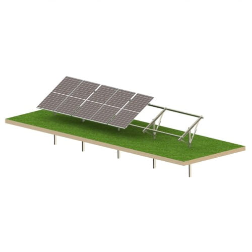 Estrutura de solo fotovoltaica Ultra Strong 8 painéis - Sistema de montagem T1V GPV-T1V-US8 (1)