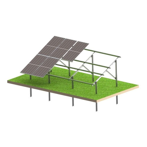 Estrutura de solo fotovoltaica Ultra Strong 12 painéis - Sistema de montagem N2V GPV-N2V-US12 (1)