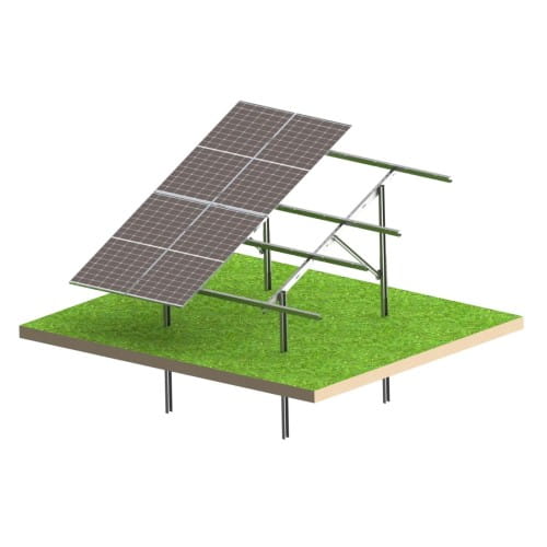 Kit Solar N2V Light – estrutura fotovoltaica de solo para 8 painéis GPV-N2V-L8 (1)
