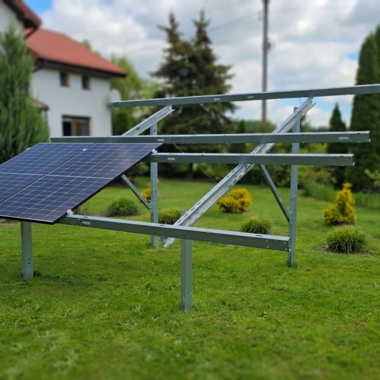 Kit Solar N2V Light – estrutura fotovoltaica de solo para 8 painéis GPV-N2V-L8 (9)