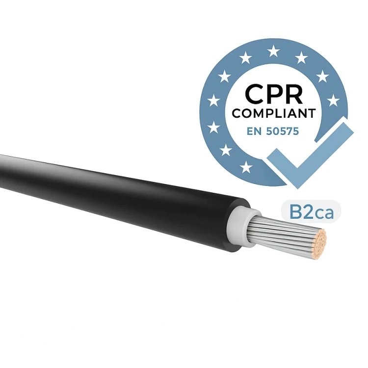 Cabo para instalações fotovoltaicas H1Z2Z2-K classe B2 (CPR) Preto 6mm NÃO INFLAMÁVEL 000-117 (3)