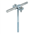 Suporte para arame aparafusável h=12cm zinco galvânico 000-150 (1)