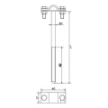 Suporte para arame aparafusável h=12cm zinco galvânico 000-150 (2)