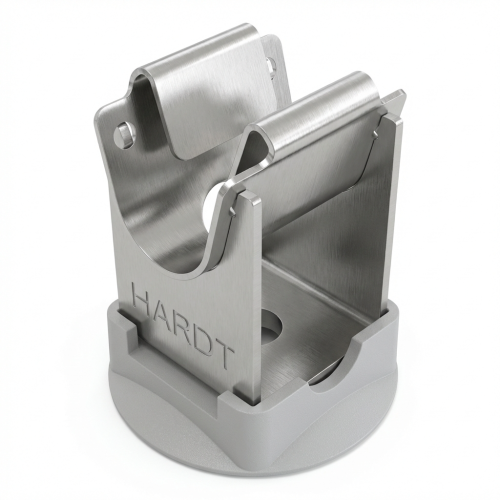 Poste baixo para arame com base de plástico h=20mm aço inoxidável resistente a ácidos 000-149 (1)