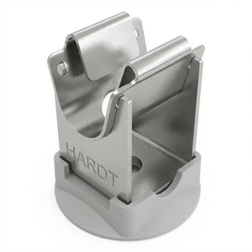 Poste baixo para arame com base de plástico h=20mm aço inoxidável resistente a ácidos 000-149 (1)