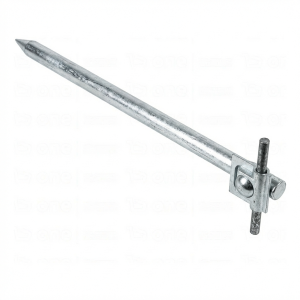 Estaca de fixação com bloqueio l=35cm aço galvanizado eletroliticamente