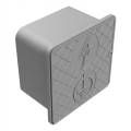 Caixa de controlo de parede 150x150x100mm em plástico cinzenta 000-173 (1)