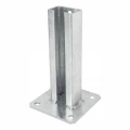 Base para poste de vedaçao 60x40 galvanizada 000-151 (1)