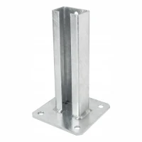 Base para poste de vedaçao 60x40 galvanizada