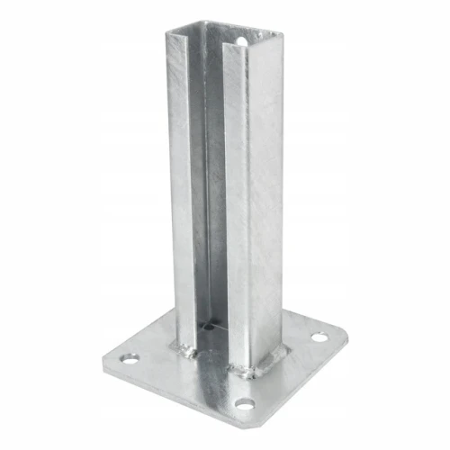 Base para poste de vedaçao 60x40 galvanizada 000-151 (1)
