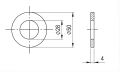 Anilha M27 DIN 125 A2 140 HV 28 - 50 peças 000-167 (2)