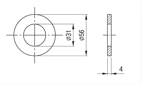 Anilha M30 DIN 125 A2 140 HV 28- 50 peças 000-168 (2)