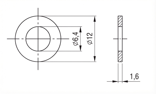 Anilha M6 DIN 125 A4 140 HV 6,4 - 1000 peças 000-174 (2)