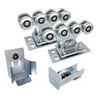 Pacote de carrinhos para perfil 68x68 + acessórios KIT para portões deslizantes