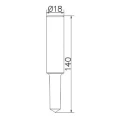 Martelo manual para varetas de terra (galvanizado a quente) 18x140mm PV-24-02 (2)