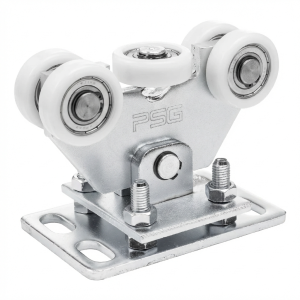 Pacote de rodízios de nylon para portões deslizantes autoportantes + acessórios KIT para carril 80