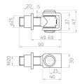 Dobradiça para soldar M20 000-243 (2)