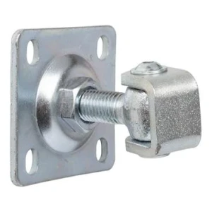 Dobradiça regulável com escudo M16 80x80x3 mm, orelha galvanizada