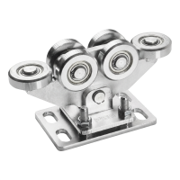 Carrinho de rodagem para portões deslizantes autoportantes 80/6 rolos de aço