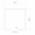 Ceownik szyna do bram 80x80x27,5x5 mm, długość 6000 mm - 60.080 000-216 (2)